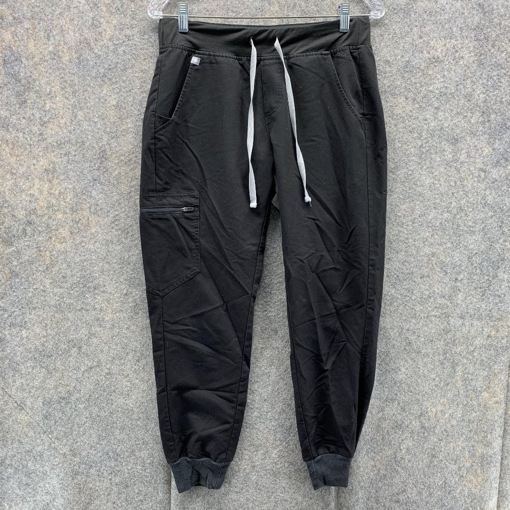 Figs Zamora Jogger Scrub Women Small Black Technical Medical Pants Stretch